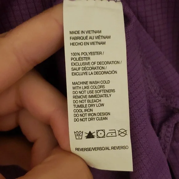 Purple Izod Golf Polo - Picture 5 of 6